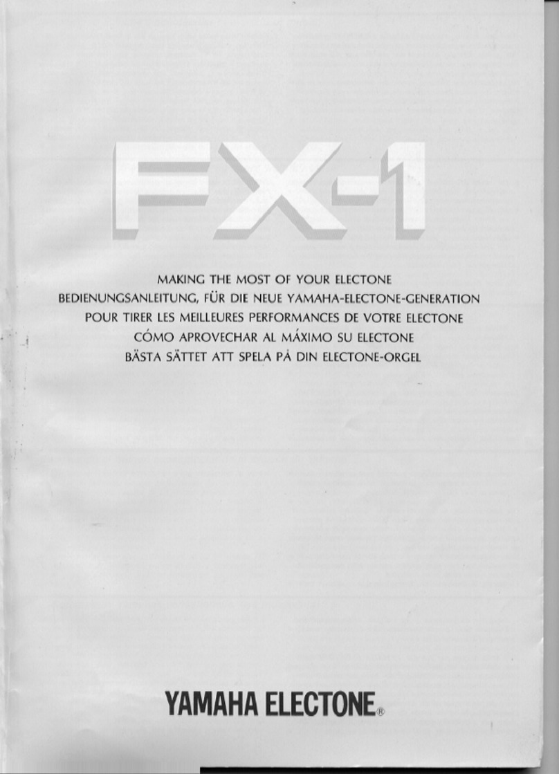 Yamaha Electone FX-1 user guide