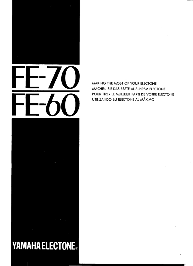 Yamaha Electone FE-70 user guide