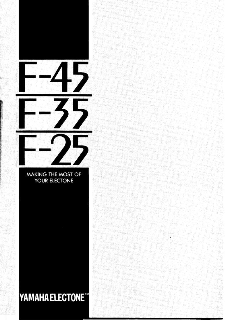 Yamaha Electone F-25 User manual