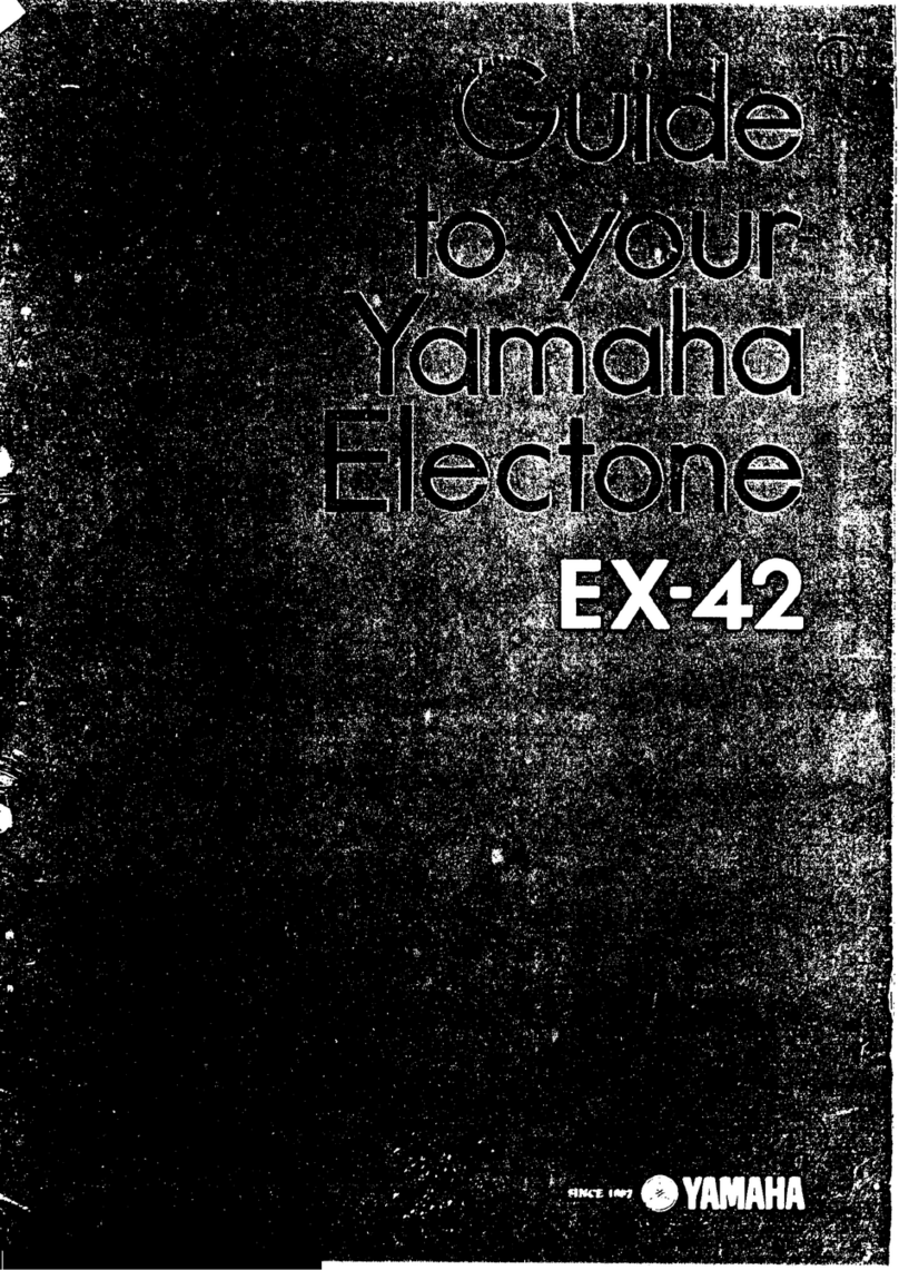 Yamaha Electone EX-42 User manual