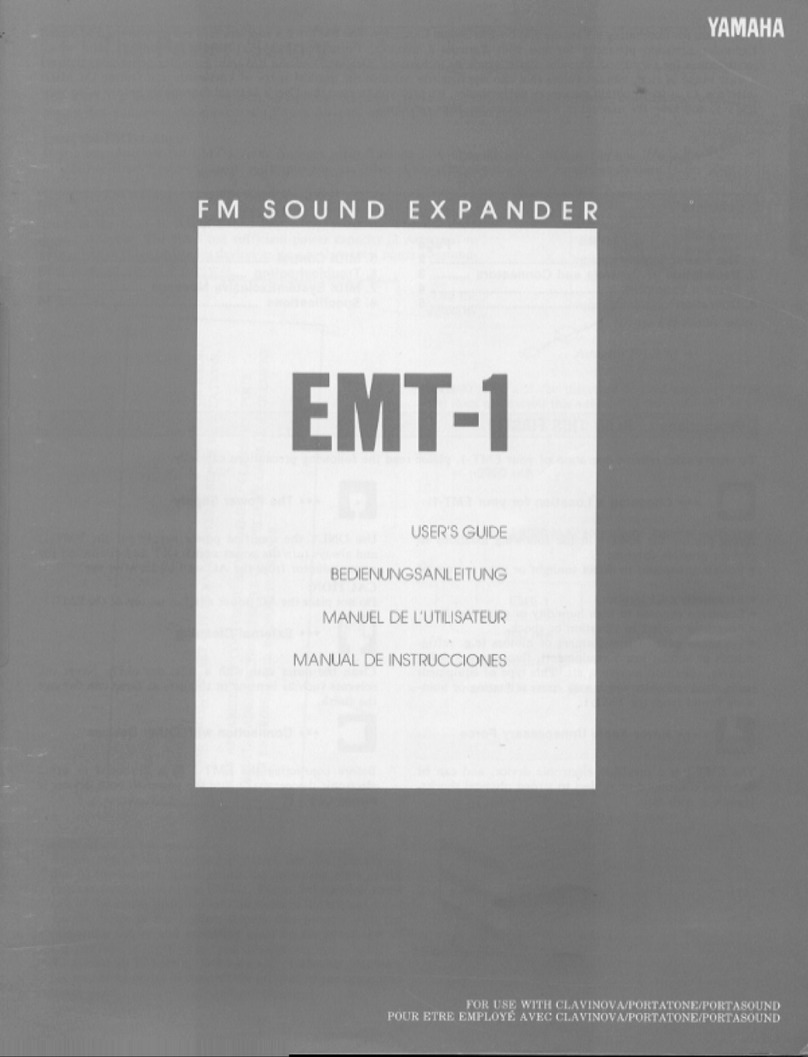 Yamaha EMT-1 User manual Yamaha EMT-1 User manual