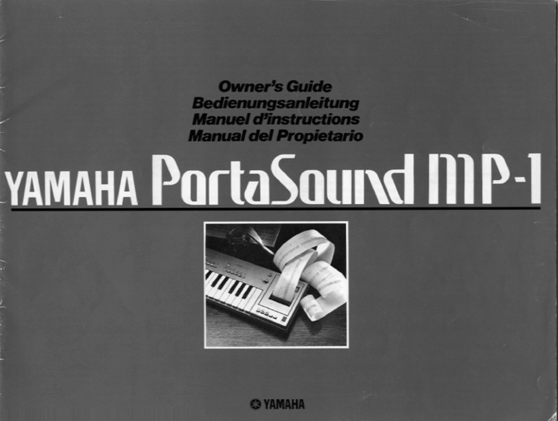Yamaha PortaSound MP-1 User manual