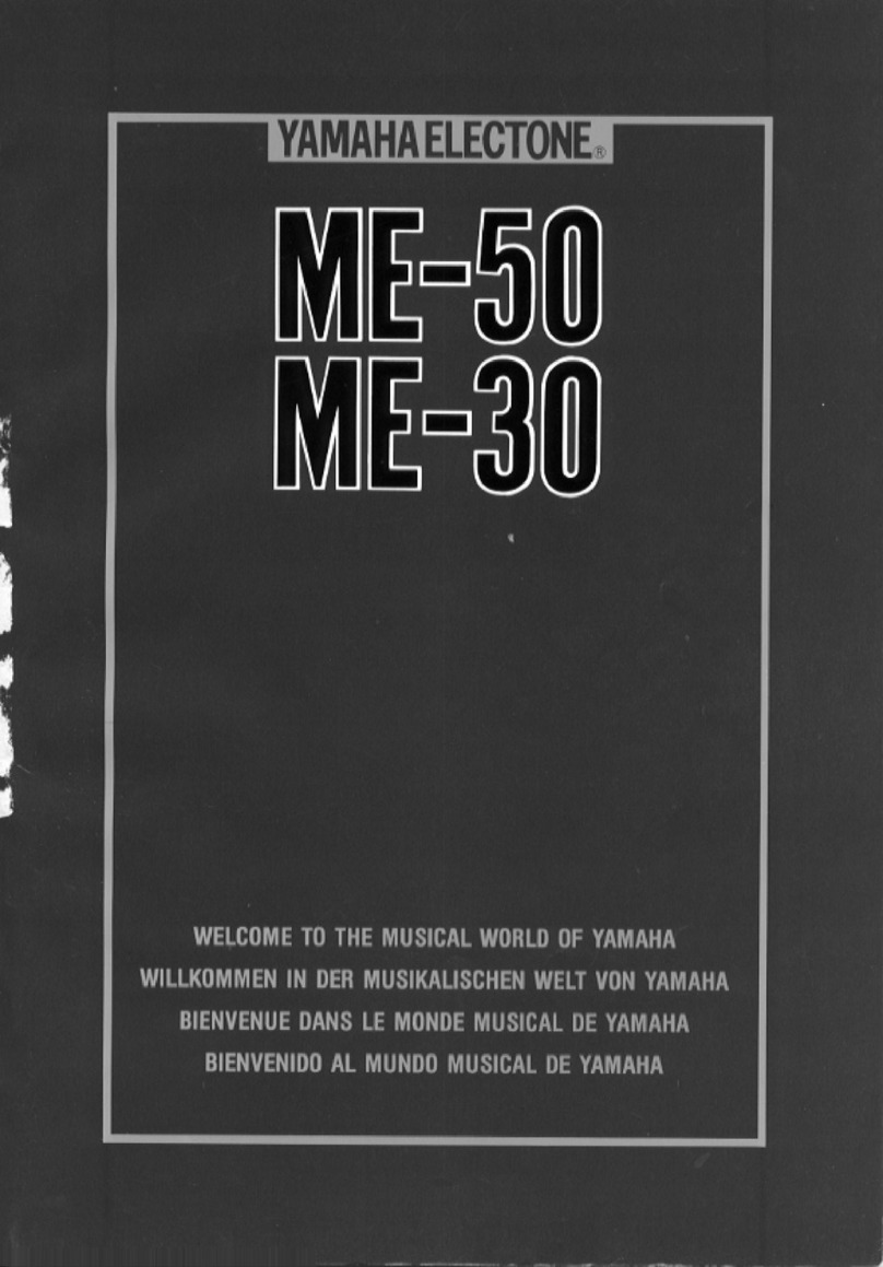 Yamaha Electone ME-30 user guide