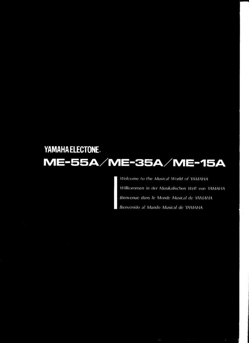 Yamaha Electone ME-15A user guide
