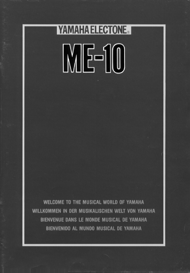 Yamaha Electone ME-10 user guide