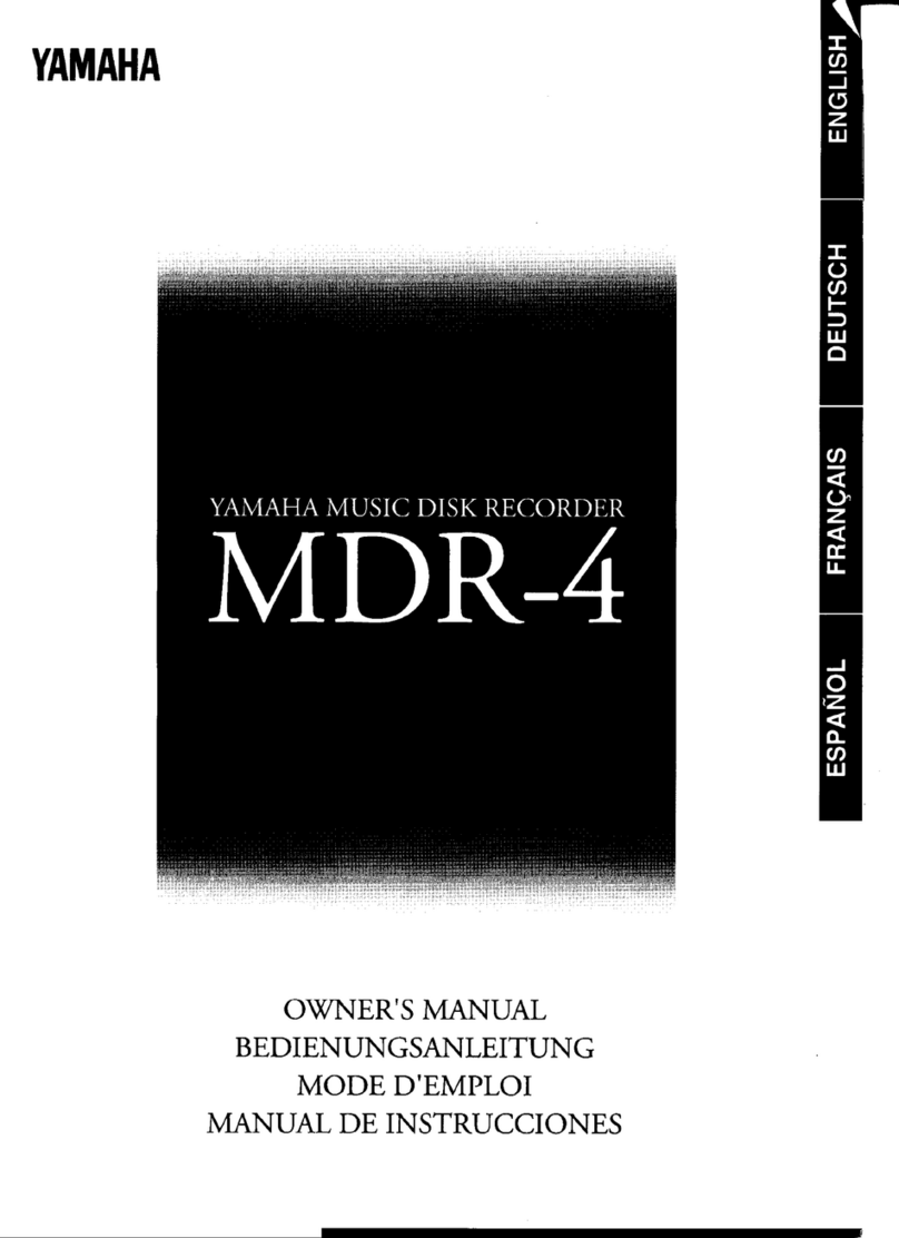 Yamaha MDR-4 User manual