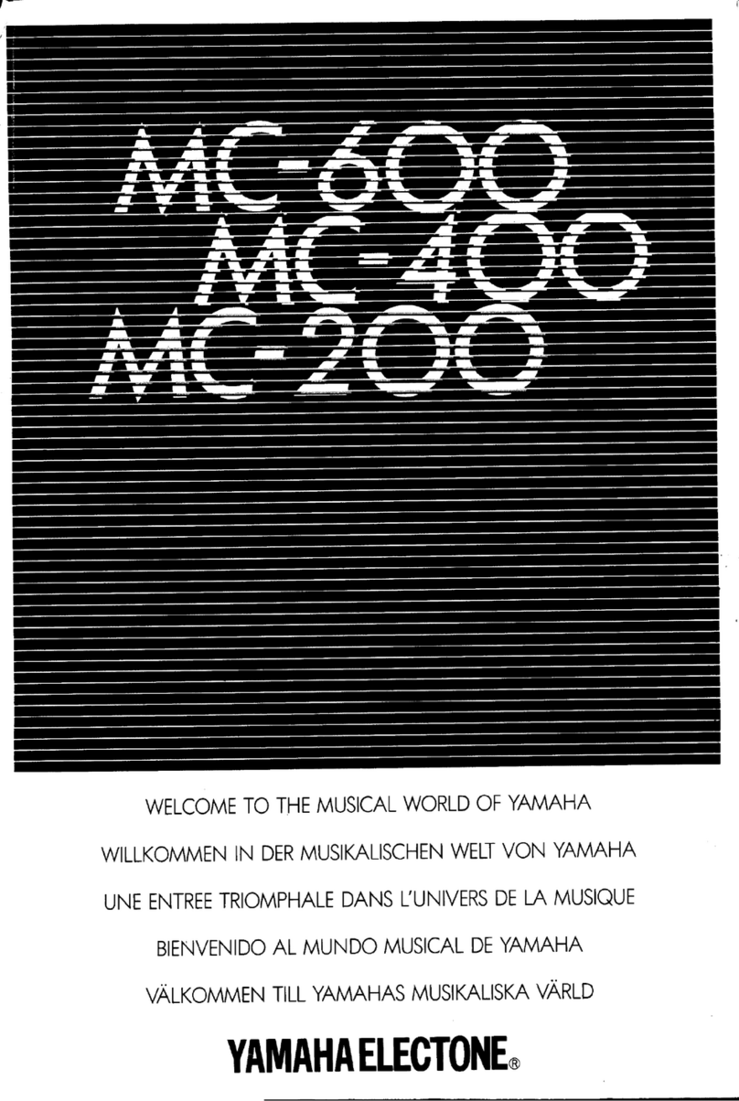 Yamaha Electone MC-200 user guide