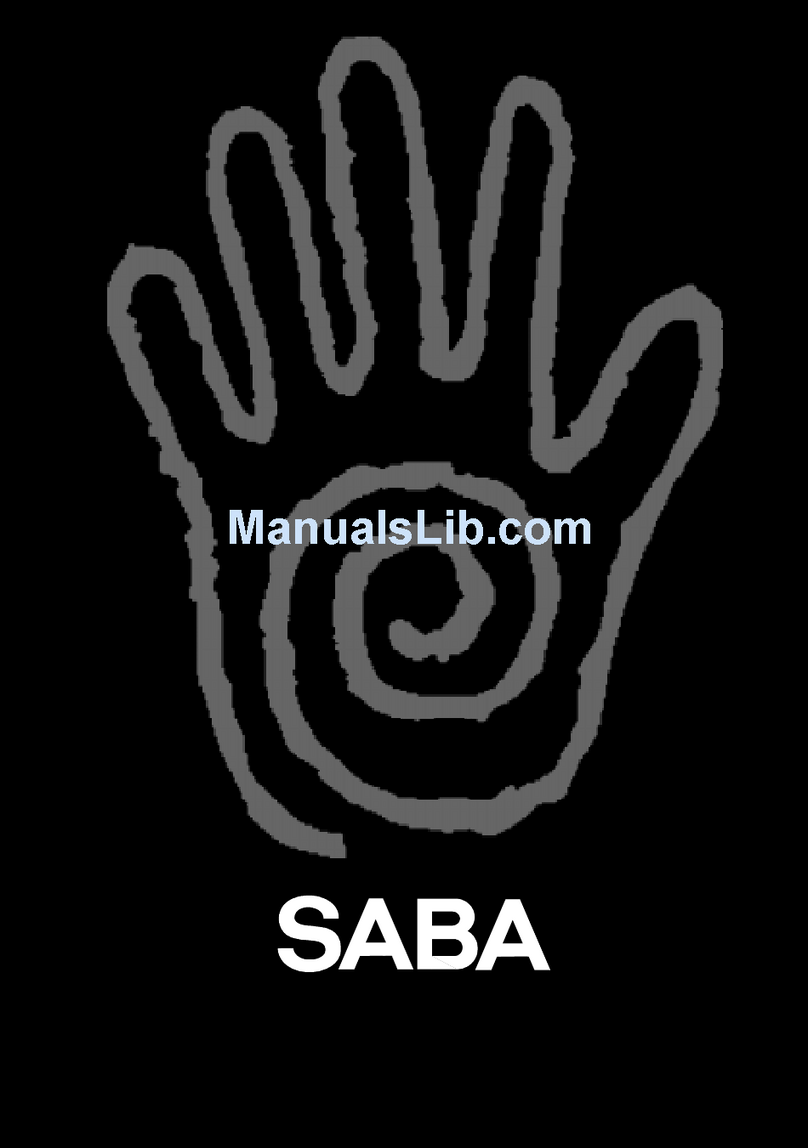 Saba M 3615FT User manual