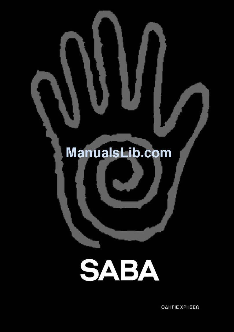 Saba M 3610G user manual