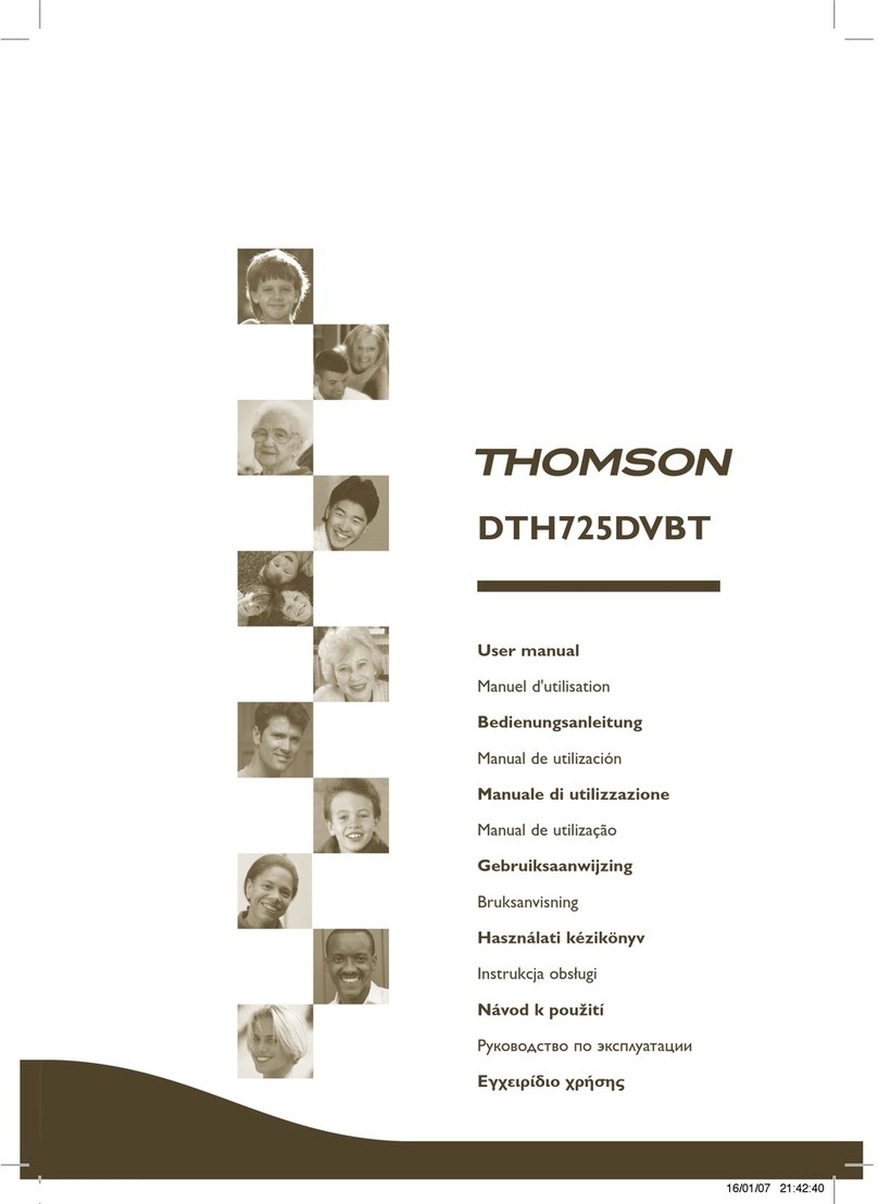 THOMSON DTH725 user manual