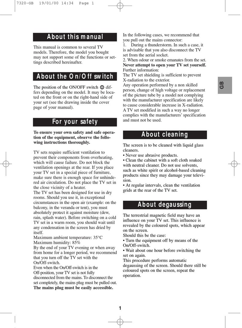 THOMSON TX807 User manual THOMSON TX807 User manual