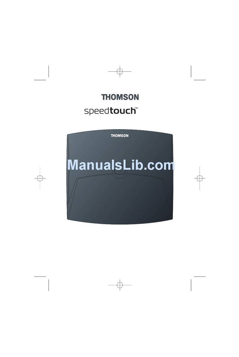 THOMSON SPEEDTOUCH D52 user guide THOMSON SPEEDTOUCH D52 user guide