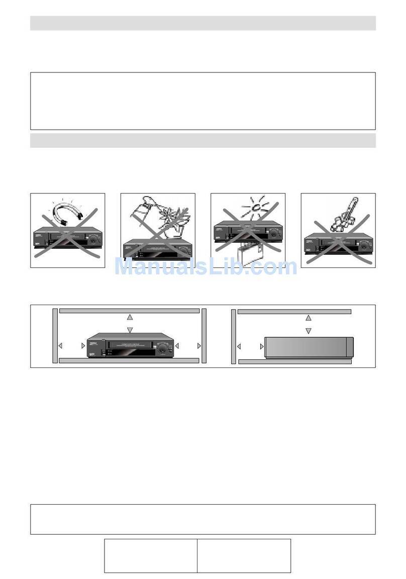 THOMSON VP4950F - SETUP User manual