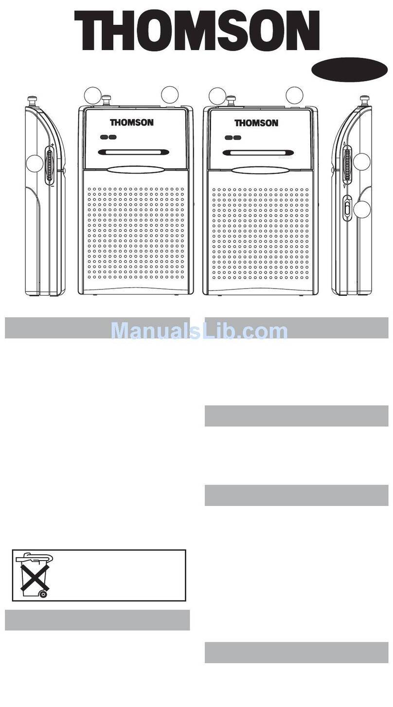 THOMSON RT234 manual