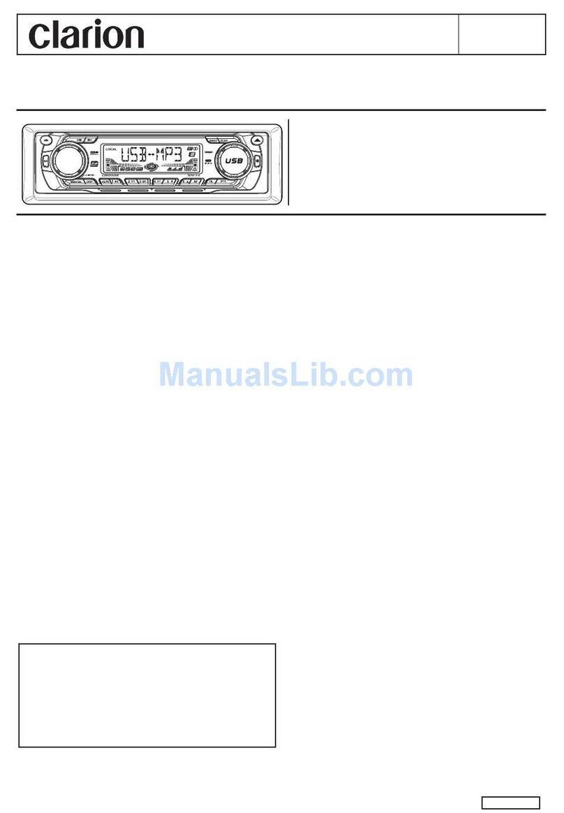 Clarion CD-8100USB Service User manual