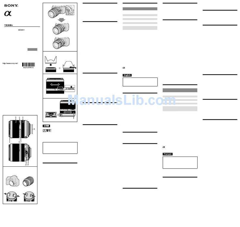 Sony SAL-18135 User manual