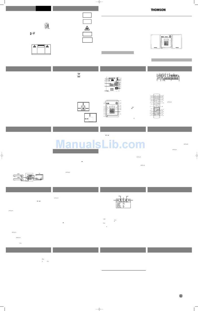THOMSON CS900VD - annexe 1 User manual