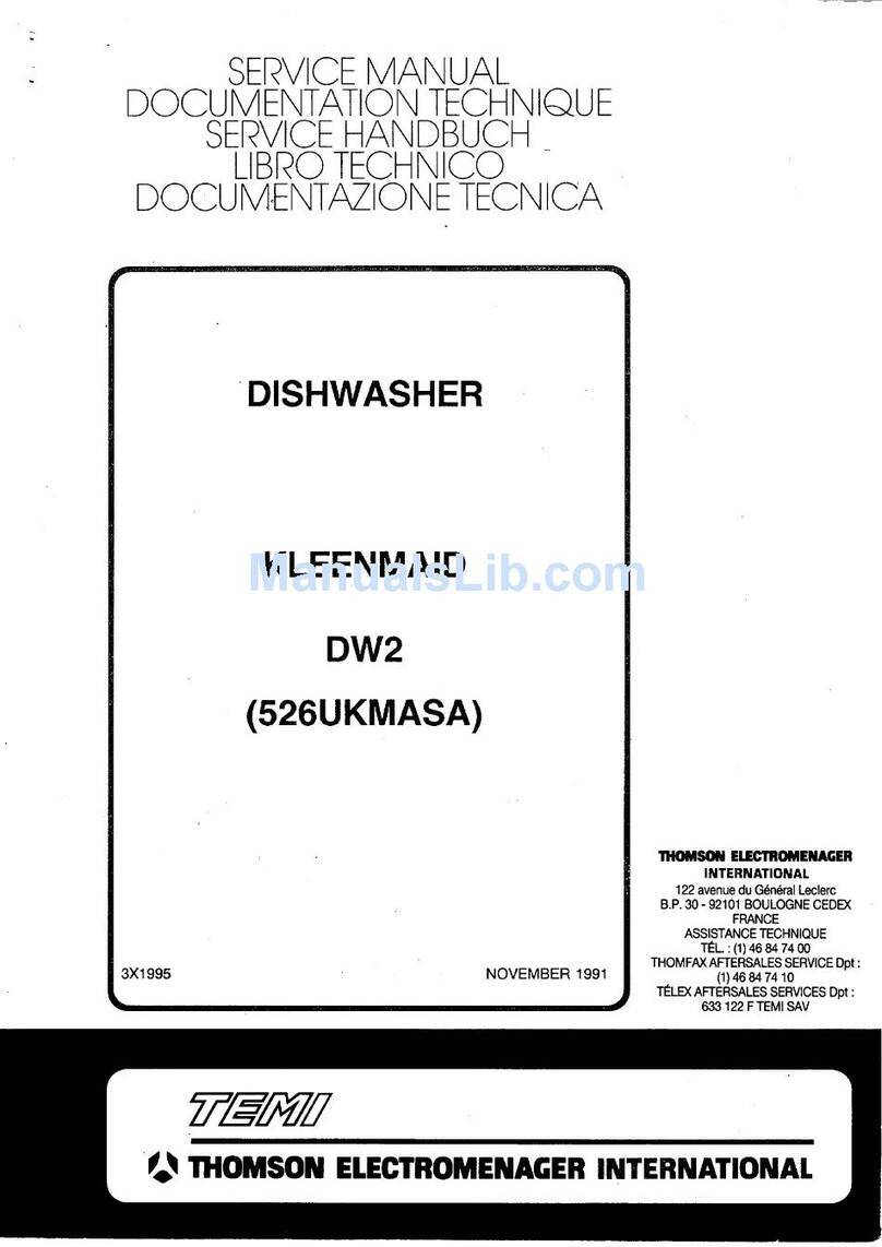 THOMSON Kleenmaid 526UKMASA Service manual
