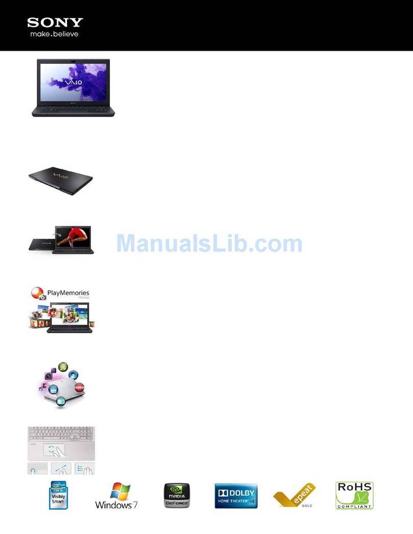 Sony SVS13A12FXS User manual
