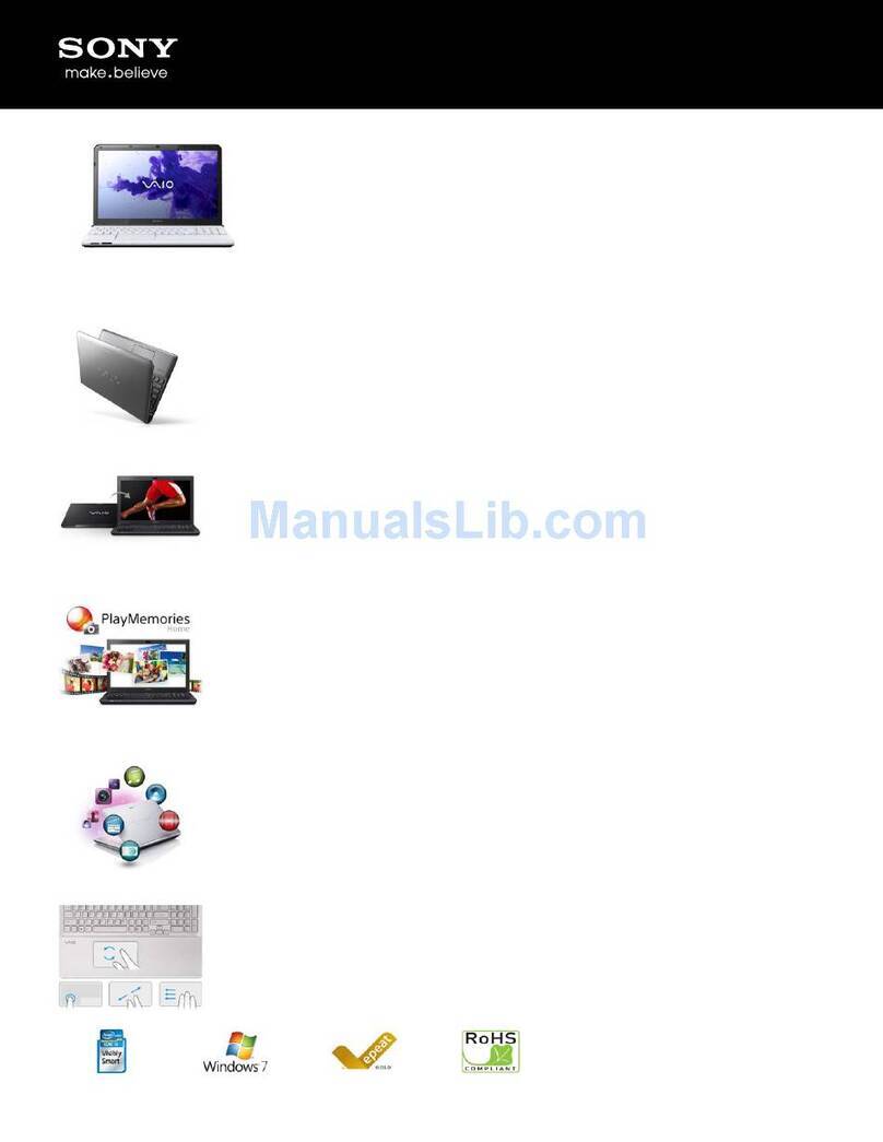 Sony SVE1511GFXW Specifications