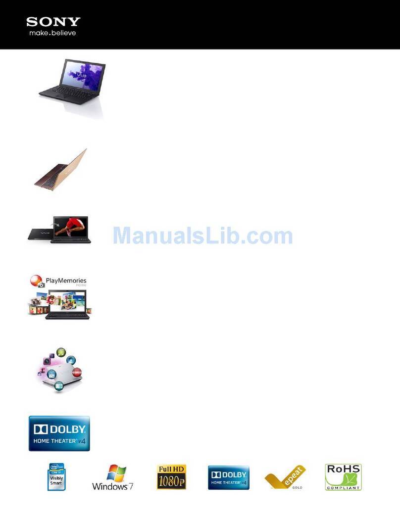 Sony SVZ1311DGXX Specifications