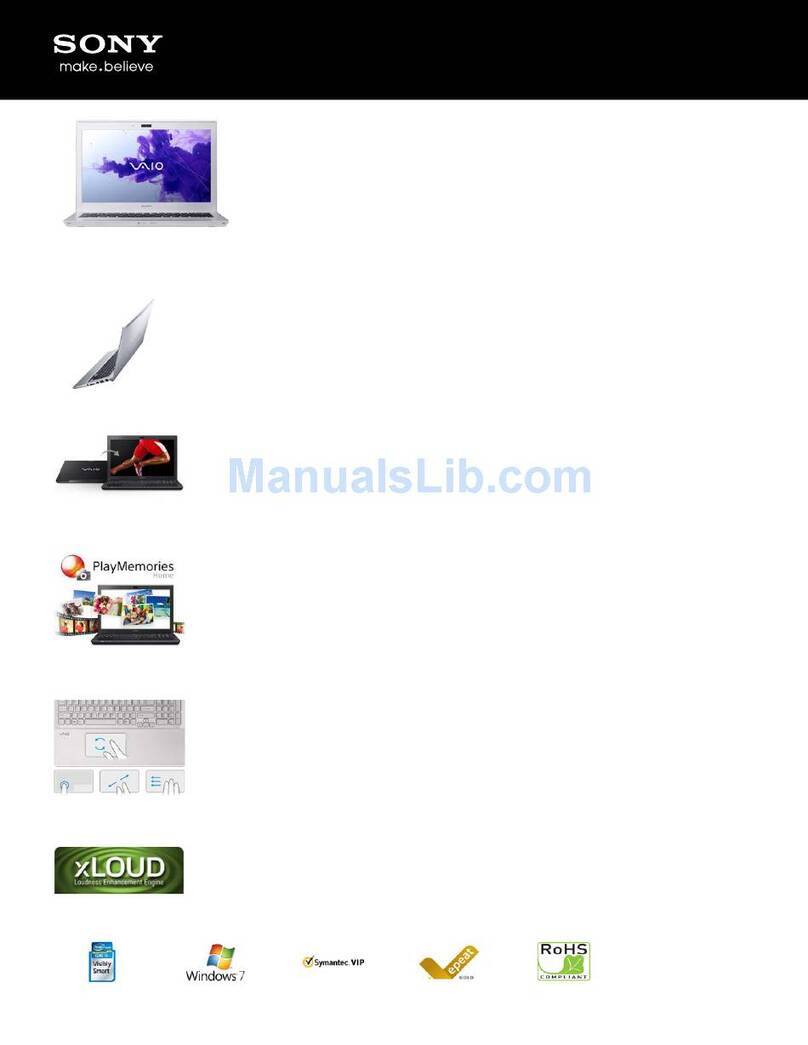 Sony SVT1311CGX/S Specifications