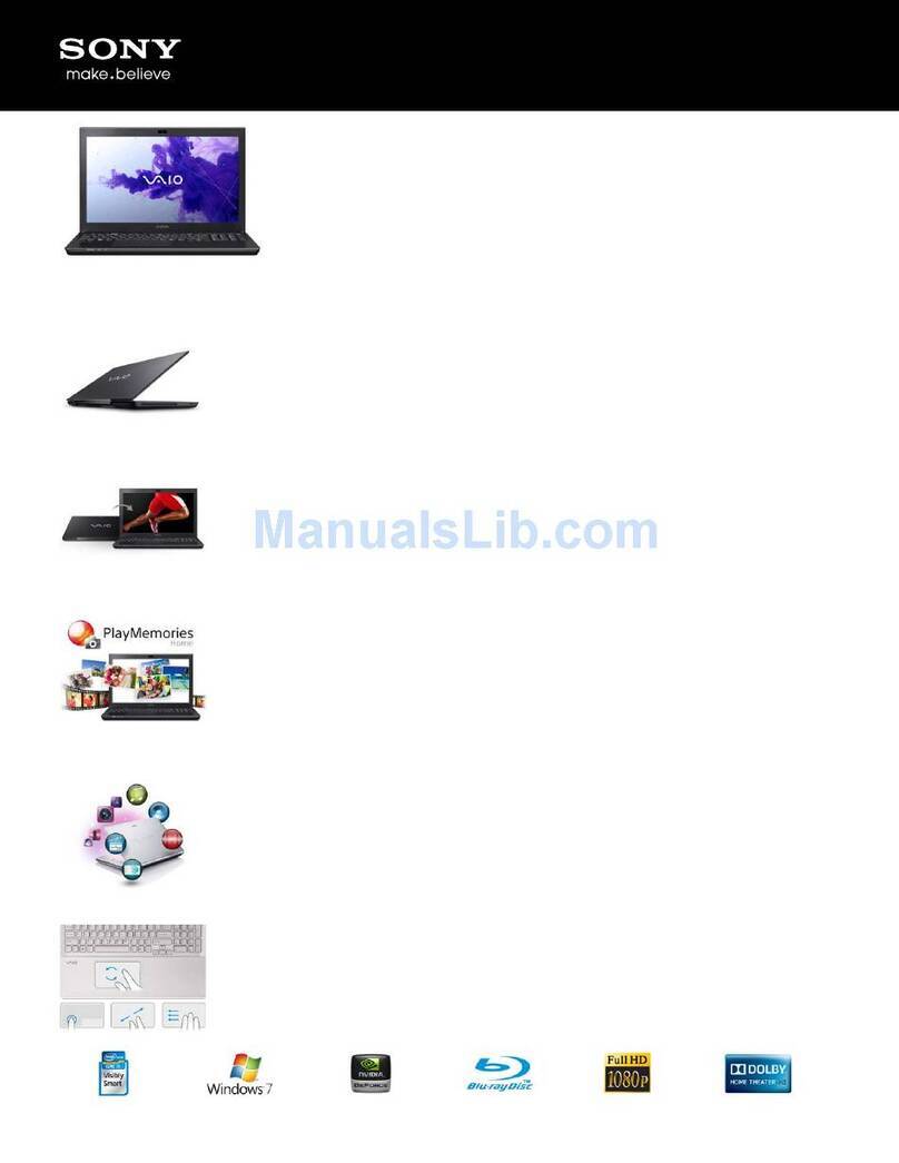 Sony SVS15115FXB User manual