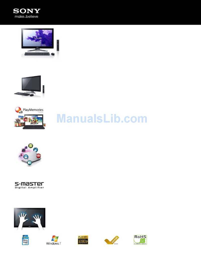 Sony VAIO SVL2411AFYB User manual