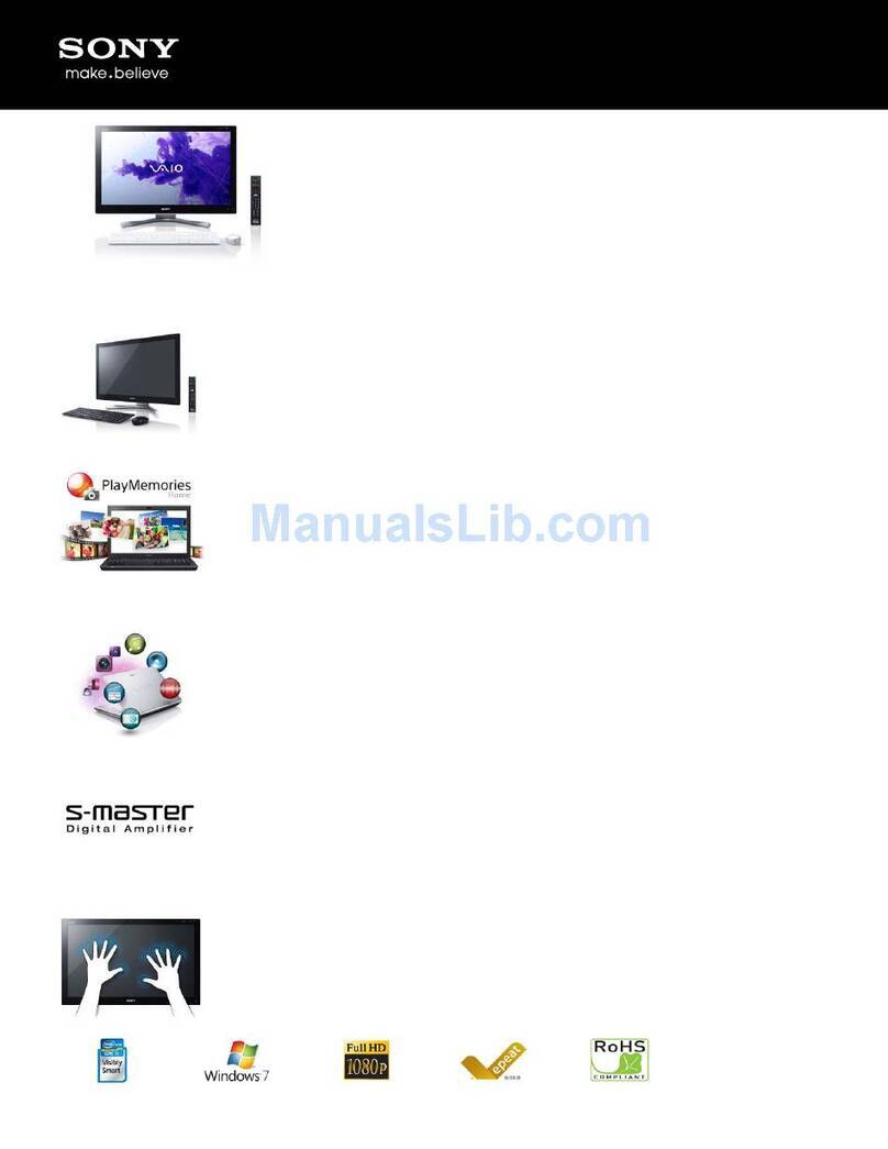Sony VAIO SVL24112FXW Specifications