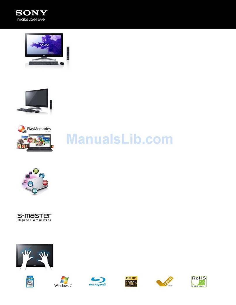 Sony VAIO SVL24114FXB User manual Sony VAIO SVL24114FXB User manual