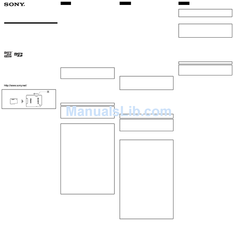 Sony SR16A4 User manual Sony SR16A4 User manual