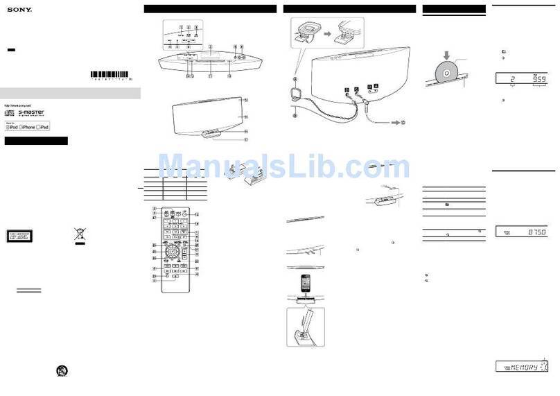Sony CMT-V50iP User manual