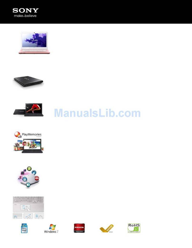 Sony SVE1411MFXP Specifications