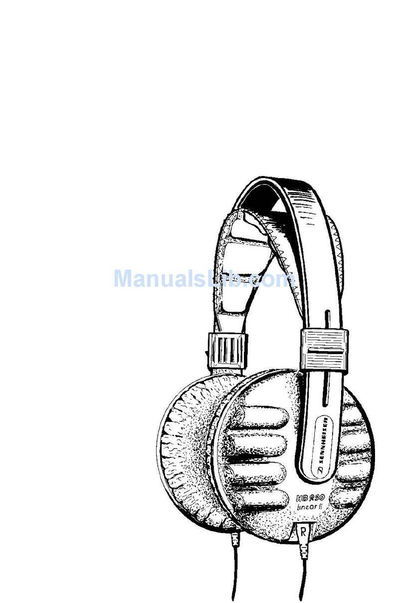 Sennheiser HD 250 LINEAR II Instructions for use