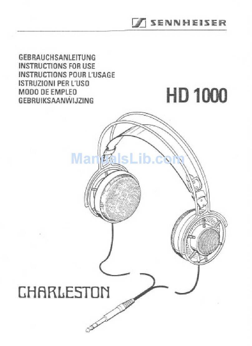 Sennheiser HD 1000 manual