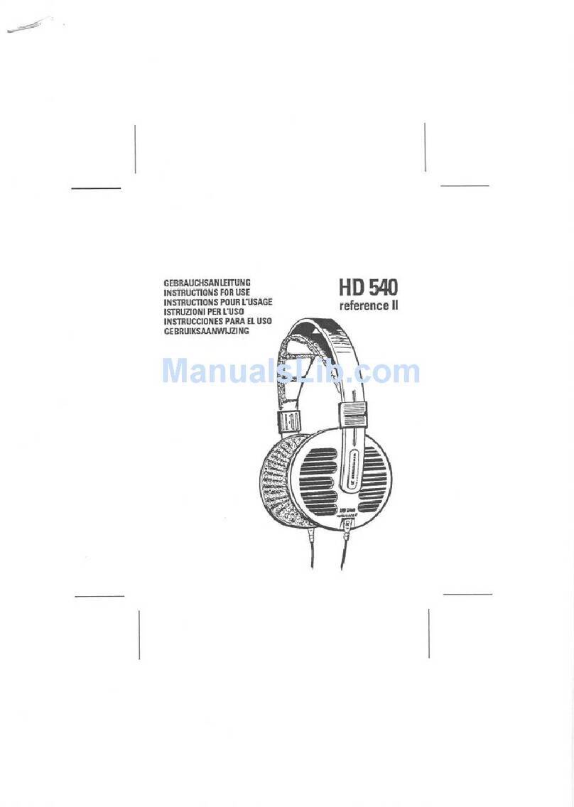 Sennheiser HD 540 REFERENCE II Instructions for use
