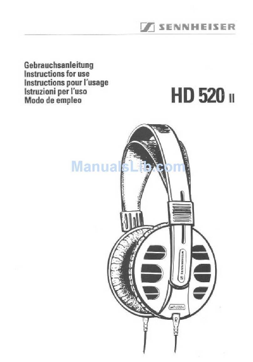 Sennheiser HD 520 II manual