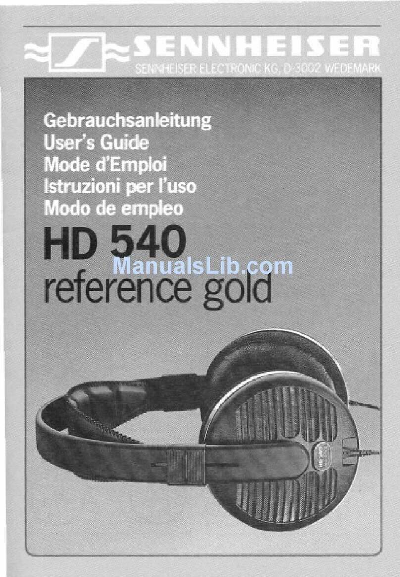 Sennheiser HD 540 user manual