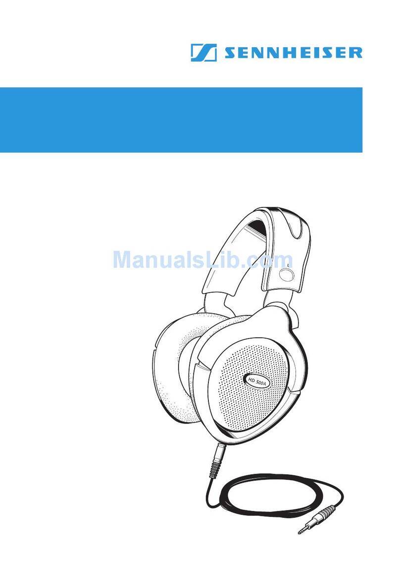 Sennheiser HD 500 A User manual