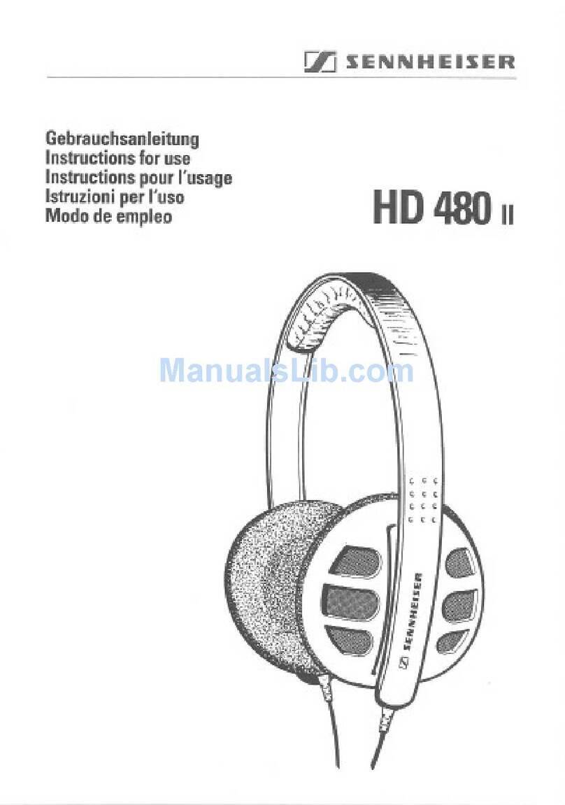 Sennheiser HD 480 II User manual
