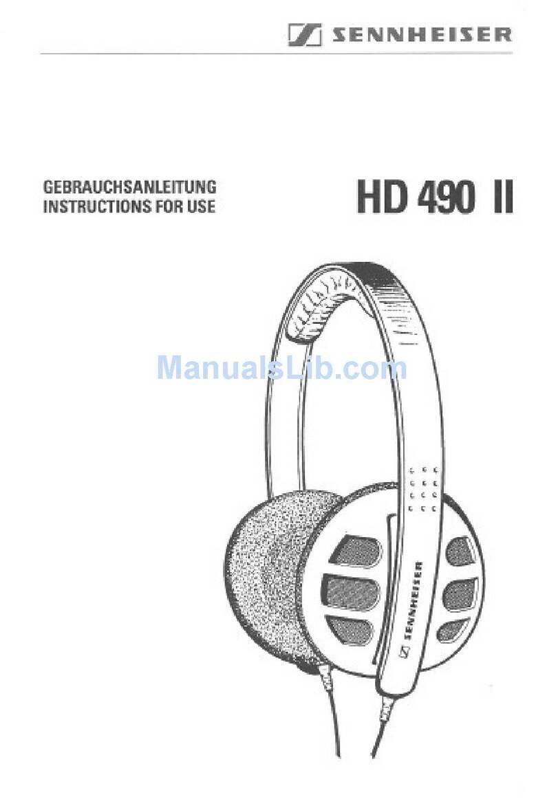 Sennheiser HD 490 II manual