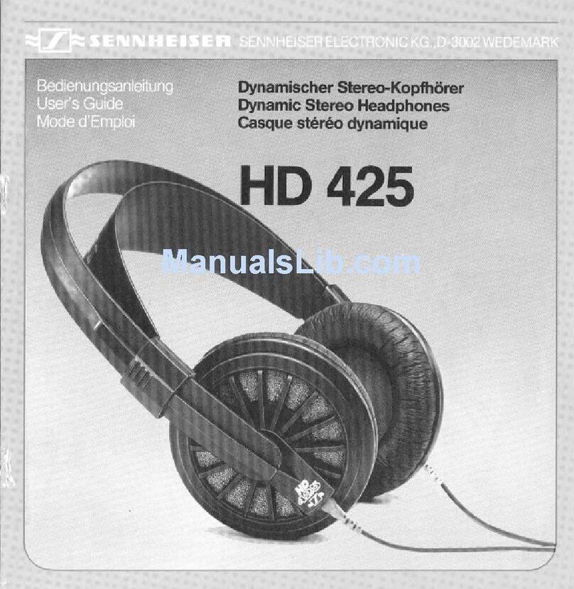 Sennheiser HD 425 User manual