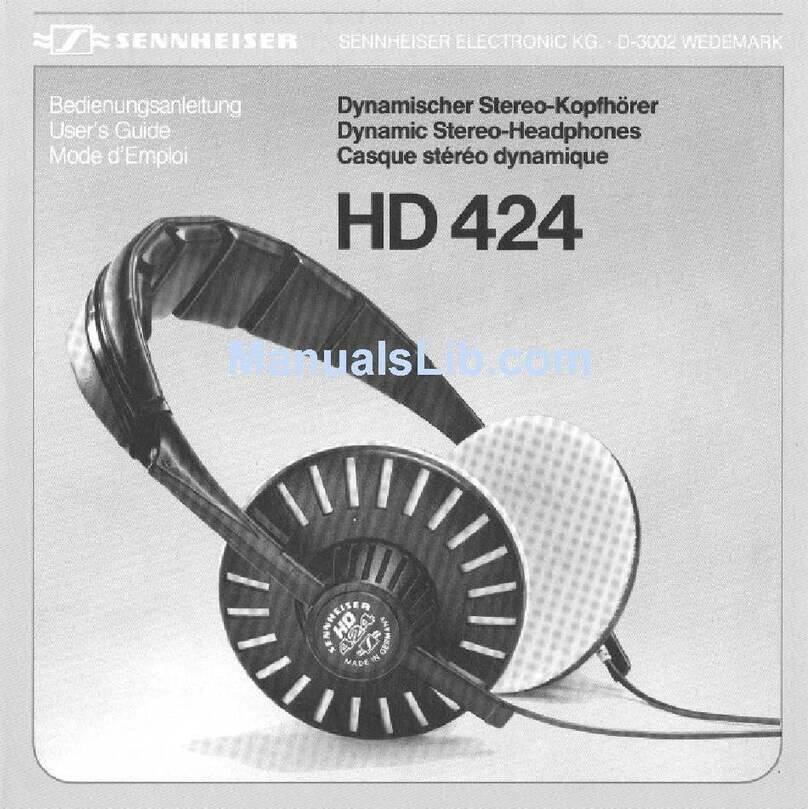 Sennheiser HD 424 manual