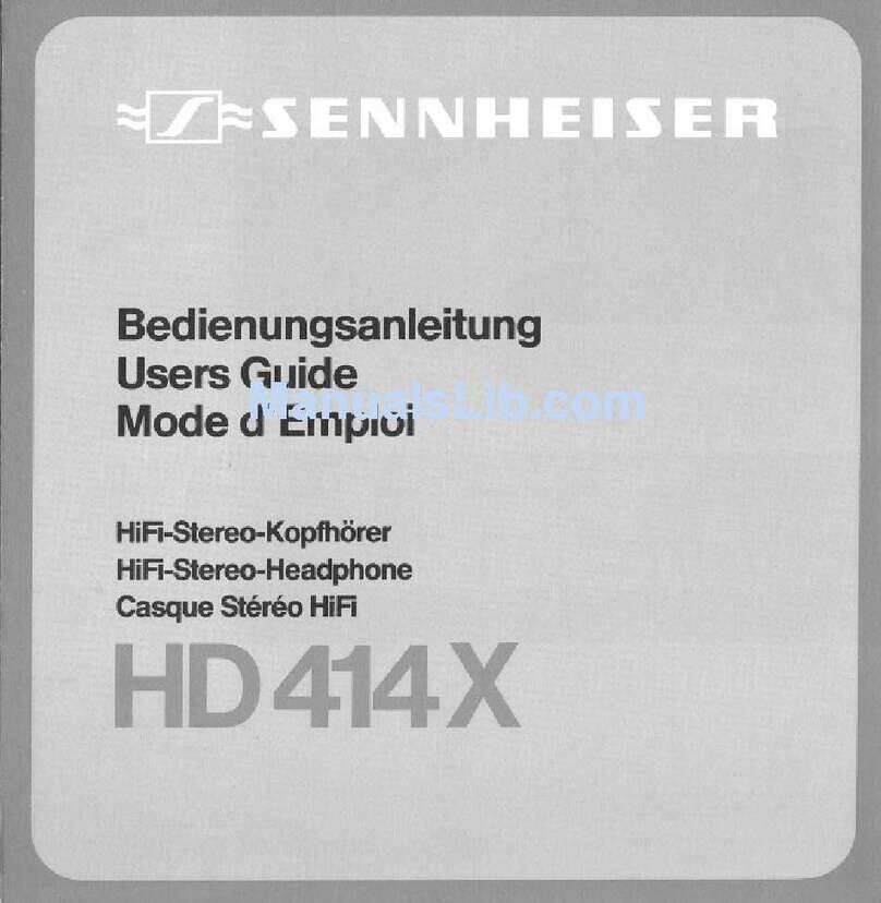 Sennheiser HD 414 X user guide