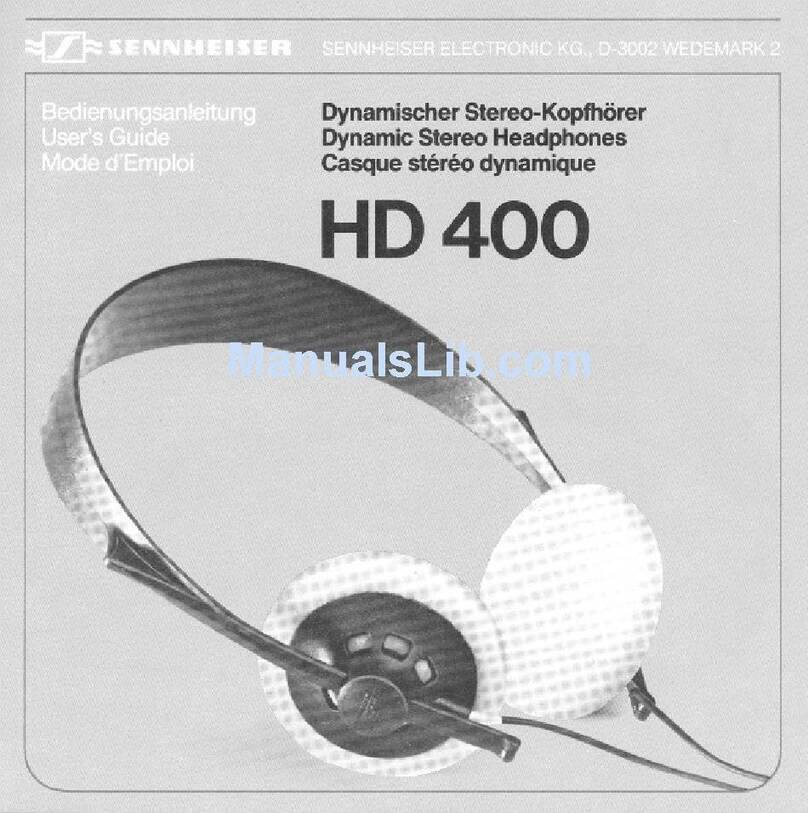 Sennheiser HD400 user guide