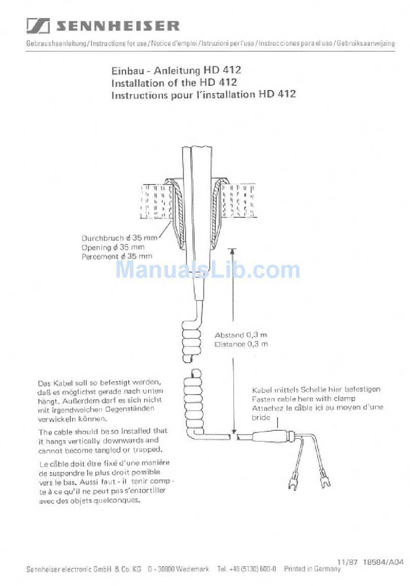 Sennheiser HD 412 User manual