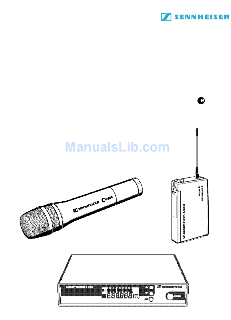 Sennheiser EVOLUTION EW 300 User manual