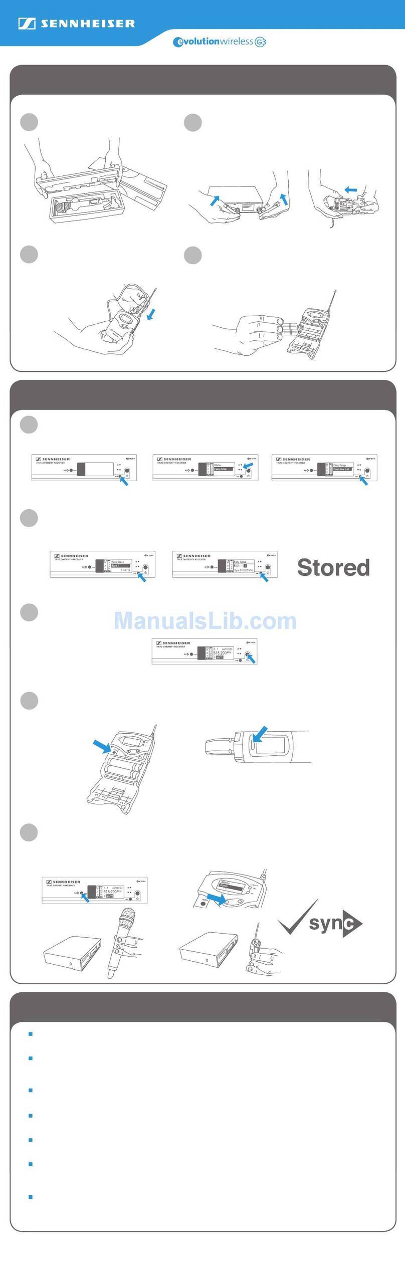 Sennheiser EW 110 G3 LE User manual