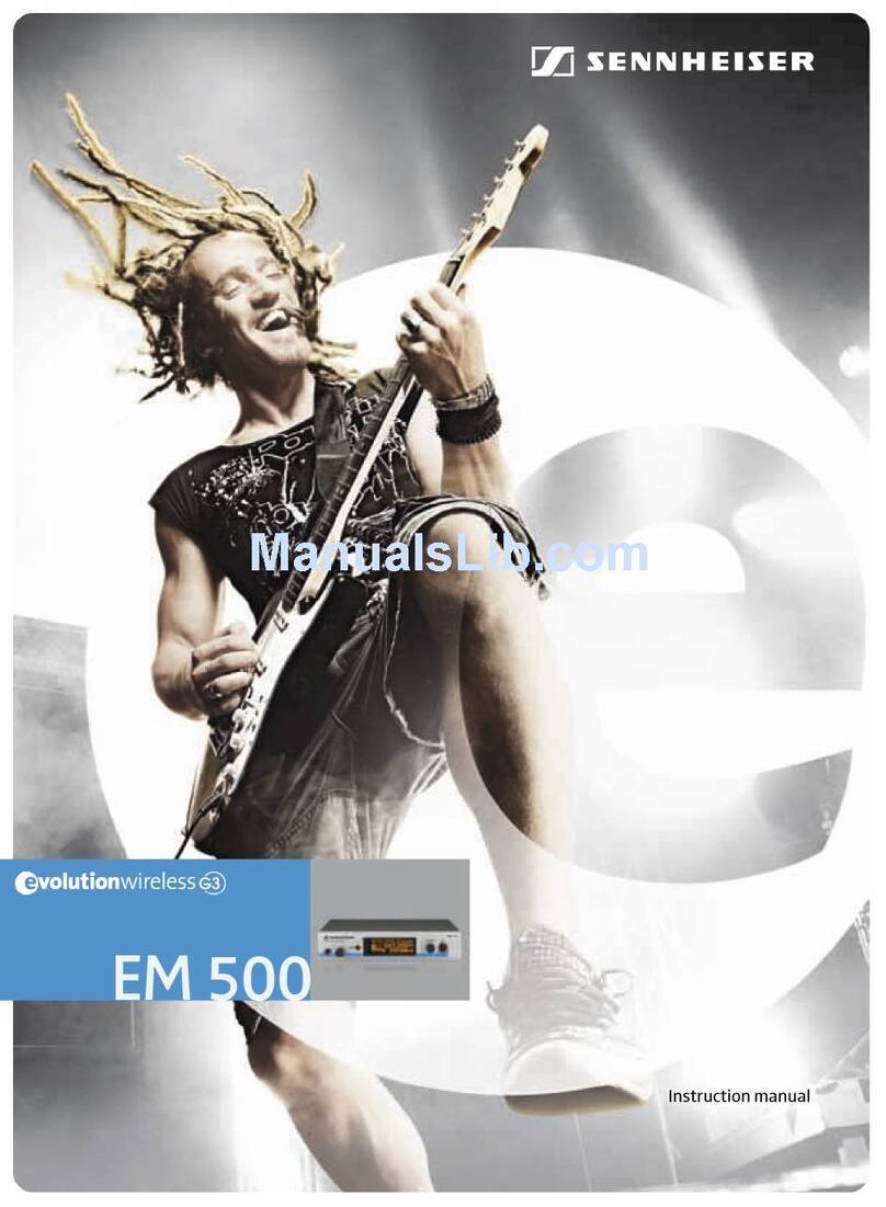 Sennheiser EM 500 G3 - 02-09 User manual