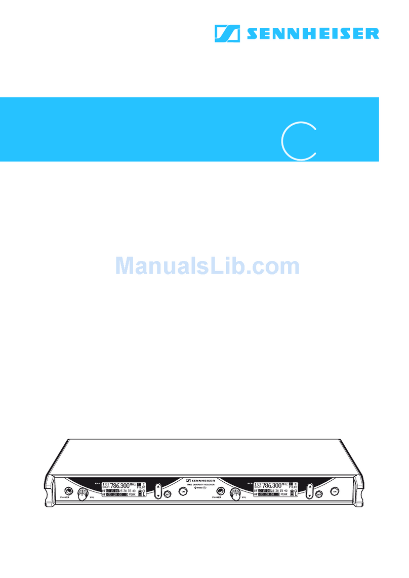 Sennheiser evolution wireless g2 550 Series Instructions for use Sennheiser evolution wireless g2 550 Series Instructions for use